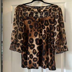 Animal print blouse